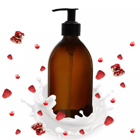 Lozione Idratante Naturale con Fragranza di Lampone e Melograno